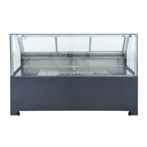 Lüfterkühlung Square Transparent Glas Fleisch Displaykühler